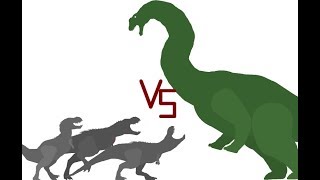 Argentinosaurus Vs Vastatosaurus Rex [upl. by Trinatte607]