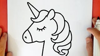 HOW TO DRAW A CUTE UNICORN [upl. by Guidotti934]