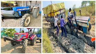 New Holland 3630 का इंजिन गया  Swaraj 735 Old Stuck Badly John Deere Pulled [upl. by Eilojne]