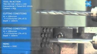 Three Fluted Carbide Drill TRS [upl. by Igic]