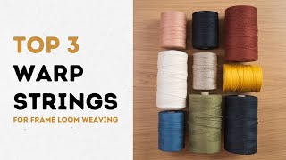 How to Choose Warp String Frame Loom Weaving [upl. by Euqinim]