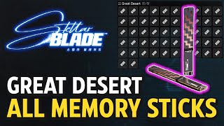 Stellar Blade  Great Desert  All Memory Stick Locations [upl. by Riem]