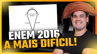 Resolução da Questão Mais Difícil do ENEM 2016  Associação de Resistores  Física Arretada [upl. by Eiramave]