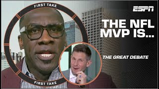 Stephen A Shannon Sharpe amp Dan Orlovsky are FIRED UP over NFL MVP choices 🍿  First Take [upl. by Seyer]