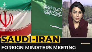 Saudi Arabias Foreign Minister is meeting Irans Foreign Minister in the Iranian capital Tehran [upl. by Ching]