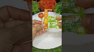 Pim Pom Candy  Spray Liquid Orange Jelly  Green Apple Jelly Popsicleshorts icecream shortvideo [upl. by Vernice]