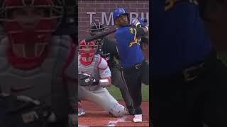 Victor Robles First Pitch Homer shorts baseball mlb mariners marinersbaseball homerun [upl. by Stalk]