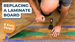 How To Do A Laminate Board Replacement On A Floor  Step by Step [upl. by Eeluj917]