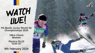 LIVE FIS Nordic JWSC 2024 2024 Planica  Women 10 KM Classic race [upl. by Tichonn]