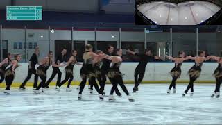 B03 Senior Synchronised Short Program  2020 NSW FIGURE SKATING CHAMPIONSHIPS [upl. by Alian812]