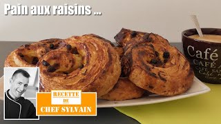 Pain aux raisins  Recette par Chef Sylvain [upl. by Aniretake638]