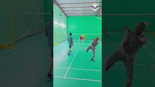 Badminton Back Hand Smash 🏸🏸🔥🔥🔥badminton backhandsmash shortsviral badmintonplayer reels fyp [upl. by Fee]