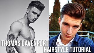 Thomas Davenport Hairstyle Tutorial  Volumized Long Hair  Mens Hair 2016 [upl. by Sebbie]