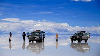 WORLDS BIGGEST MIRROR  Uyuni Salt Flats Bolivia [upl. by Esiuqram]