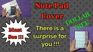 Note pad cover with weekly planner  surprise  Full and detailed tutorial  MUST SEE [upl. by Ientirb]