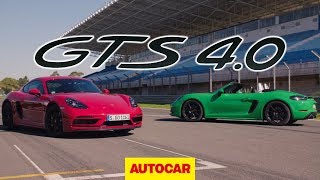 Porsche 718 Cayman GTS amp Boxster GTS 2020 review  40 6cyl first drive  Autocar [upl. by Aiciram]