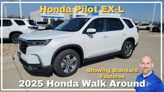 2025 Honda Pilot EXL Walkaround Standard Features Demo [upl. by Benedetta350]