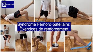 Fiches Kiné  Syndrome FémoroPatellaire  Exercices de renforcement [upl. by Elrahc]