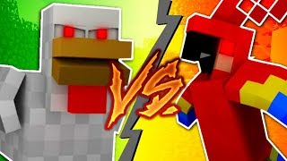 Chicken VS Parrot Minecraft [upl. by Llerruj]