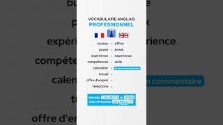 Le vocabulaire anglais professionnel 🇬🇧 [upl. by Aratihc910]