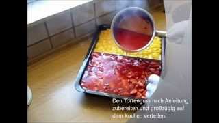 Erdbeerkuchen  Strawberry Cake  saftig und lecker  Schritt für Schritt Videoanleitung [upl. by Nairolf91]