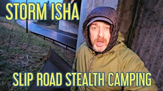 STORM ISHA SLIP ROAD STEALTH CAMP  onewind outdoors lightweight shelter [upl. by Kerianne]