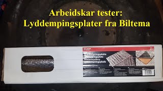 Testet Lyddempingsplater fra Biltema arbeidskar biltema [upl. by Enybor]