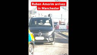 Ruben Amorim Arrives in Manchester with Entourage manunitedtransfernews manchesterunited mufc [upl. by Asaert51]