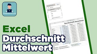 Excel durchschnitt berechnen [upl. by Zuckerman847]