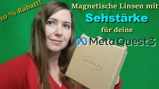 Magnetische Linsen mit Sehstärke für deine Meta Quest 3 von VRRock  10 Rabattcode [upl. by Noemad383]