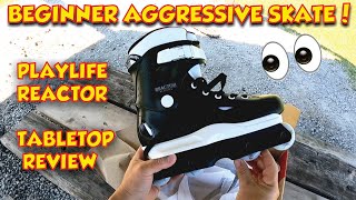 Playlife Reactor Aggressive Inline Skate Review  Best Beginner Aggressive Inline Skate [upl. by Cheria]