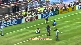 Maradona Goal of the Century  Víctor Hugo Morales commentary  ArgentinaEngland 21 1986 [upl. by Acirej18]