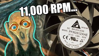 11000rpm 92mm Fan  Delta PFR0912XHE Part 1 [upl. by Ermeena683]