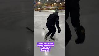 Coach APPower Skating Techniques and DrillsEdgework hockeyvideos hockeydevelopment powerskating [upl. by Akiehs]