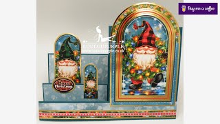 Hunkydory Gnomes Side Stepper Card And Box Using The Adorable Scoreboard [upl. by Senzer]