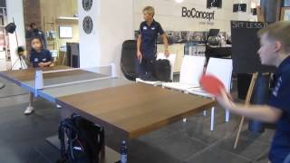 Bari Extendable Dining Table in BoConcept Sydney Redbrick Mill Yorkshire with Table Tennis [upl. by Staw16]