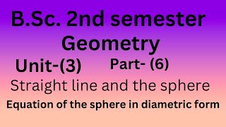 Equation of sphere in dimetric form [upl. by Labannah91]