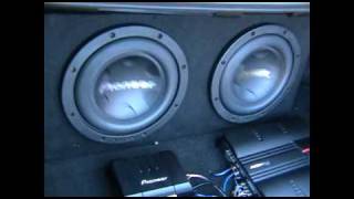 Pioneer 2 3000watt subs  Trae Million Bux excursion [upl. by Bilek]