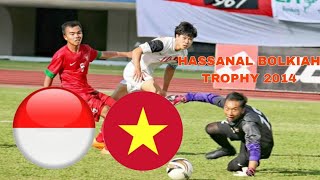 Vietnam U21 vs Indonesia U19  Hassanal Bolkiah Trophy 2014 [upl. by Yrian]