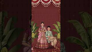 Artistry in Tradition Beautiful Dhoti amp Saree Ceremony Invitations You’ll Love indianinvitation [upl. by Dougy]