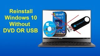 Reinstall Windows 10 Without DVD OR USB  Howtosolveit [upl. by Barbour162]