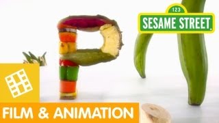 Sesame Street Which Foods Begin with the Letter P [upl. by Ddet]