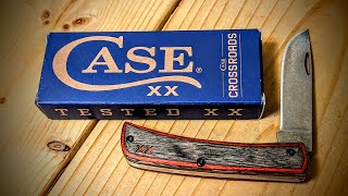 Case Crossroads Sod Buster Jr Black and Red Wood S35VN [upl. by Cheung]