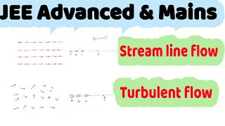 1 Fluid Dynamics  streamline flow and turbulent flow class 11  JEE [upl. by Naitirb]