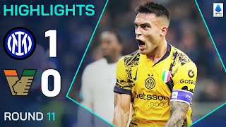 INTERVENEZIA 10  HIGHLIGHTS  Lautaro provides the goods for the Nerazzurri  Serie A 202425 [upl. by Nawed]