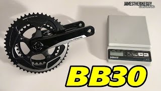 SRAM Rival 22 Crankset Review and Actual Weight BB30 Crank [upl. by Aliakam]