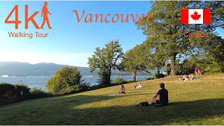 Kitsilano Beach and Neighbourhood Walk 4k Vancouver Canada Lively and Vibrant Tour West Side [upl. by Maril]