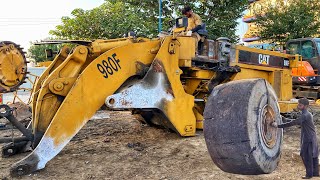 Caterpillar 980F Wheel Loader Rebuild and Assembly Process  Lets see [upl. by Mellisent]