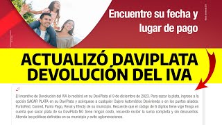 Atención Devolución del IVA Consulta en Daviplata si tienes fecha de pago disponible  Paso a Paso [upl. by Elizabet]