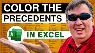 Excel  Apply a Highlight Color to all of the Precedents of This Cell in Excel  Episode 862 [upl. by Anoiuq]